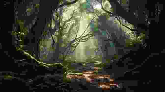 A Beautiful Forest With Ancient Trees And Shimmering Mists A Walk Through The Forest Of Souls: A Tarot Journey To Spiritual Awakening