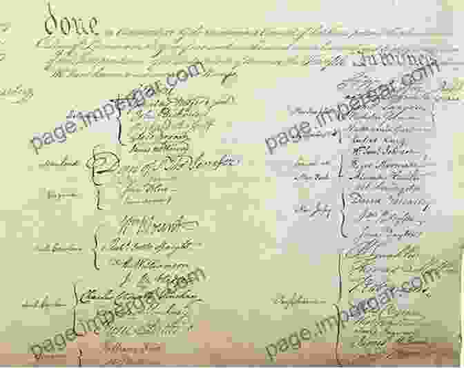 A Close Up Of The Original Constitution Of The United States, Showcasing The Signatures Of The Founding Fathers. Relics Of The Revolution (Illustrated): The Story Of The Discovery Of The Buried Remains Of Military Life In Forts And Camps On Manhattan Island