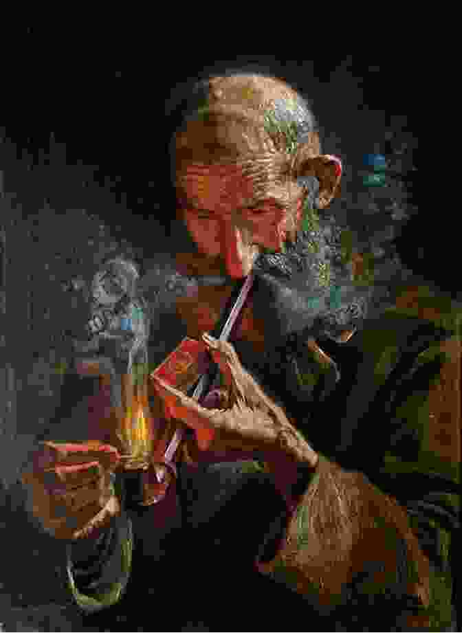 A Contemplative Portrait Of A Person Enjoying A Pipe Smoke, Lost In Thought As The Aromatic Clouds Envelop Them. The Perfect Smoke: Gourmet Pipe Smoking For Relaxation And Reflection