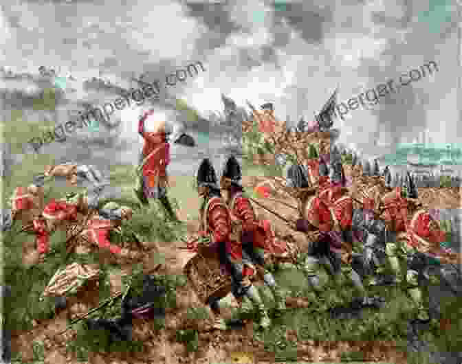 A Depiction Of The Fierce Fighting At The Battle Of Bunker Hill, Where The British Redcoats Repeatedly Charged Up The Hill Against American Fortifications. Relics Of The Revolution (Illustrated): The Story Of The Discovery Of The Buried Remains Of Military Life In Forts And Camps On Manhattan Island