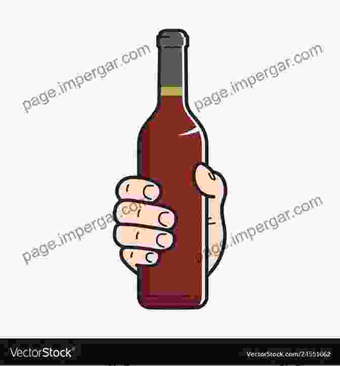 A Hand Holding A Bottle Of Homemade Wine With The Vineyard In The Background Home Winemaking: The Simple Way To Make Delicious Wine