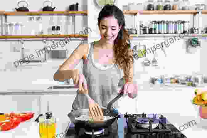 A Woman In A Kitchen, Preparing A Meal While Focused With A Serene Expression. My Life As A Kitchen Witch