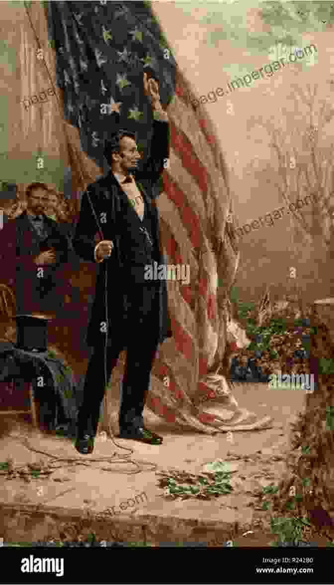 Abraham Lincoln Standing In Front Of The American Flag Abraham Lincoln: A Complete Biography