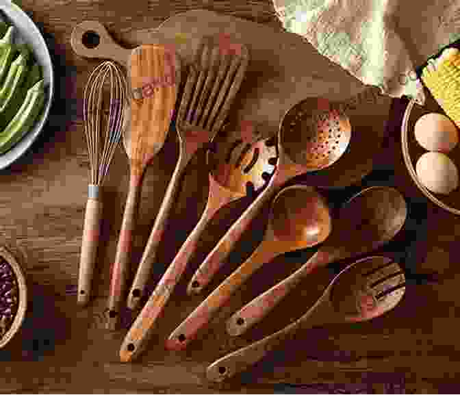 An Assortment Of Kitchen Tools, Including A Wooden Spoon, Mortar And Pestle, And An Apron. My Life As A Kitchen Witch