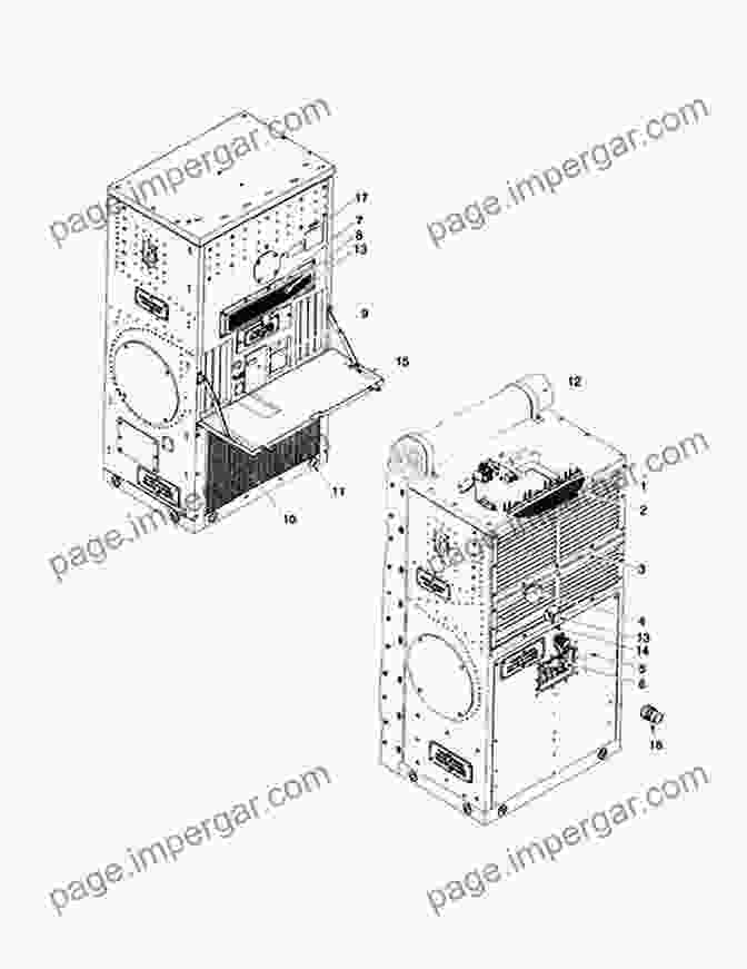 Detailed Illustration Of A Military Component From TM 4120 407 14 US Army Technical Manual TM 9 4120 407 14 OPERATORS UNIT DIRECT SUPPORT AND GENERAL SUPPORT MAINTENANC MANUAL FOR AIR CONDITIONER 36 000 BTU VERTICAL MULTI POWER INPUT MODEL F36T MPI