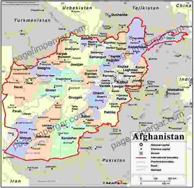 Map Of Afghanistan With Highlighted Ministry Of Interior Locations Afghan Journals: MInistry Of Interior (Journals From Afghanistan 1)