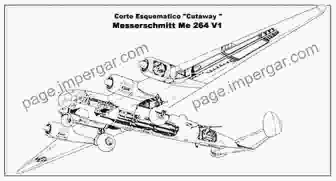 Schematic Drawing Of The Messerschmitt Me 264 Amerika Bomber Messerschmitt Me 264 Amerika Bomber (X Planes 2)