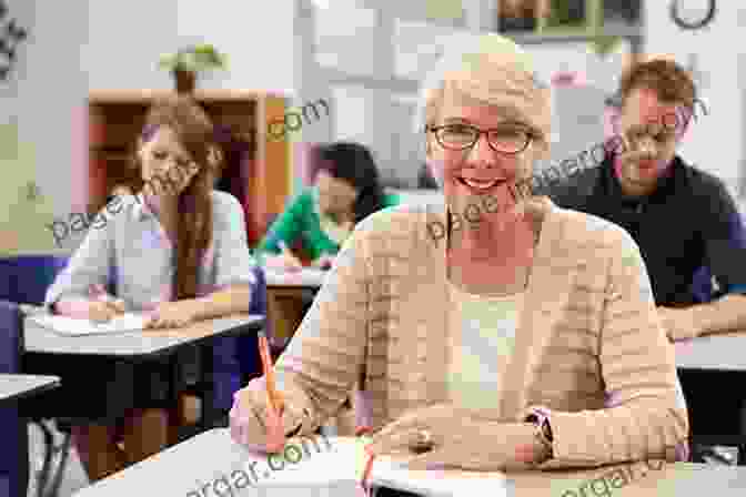 Seniors Learning Together In A Classroom Setting, Smiling And Engaged In A Discussion Designing Training And Instructional Programs For Older Adults