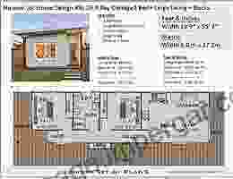 Bay Cottage 645 Sq Feet Or 59 9 M2 2 Bedroom 2 Bed Granny Flat Under 1000 Sq Foot House Plans: Full Architectural Concept Home Plans Includes Detailed Se Plans (2 Bedroom House Plans 599)